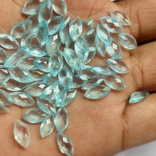 Sky blue topaz marquise 10x5mm facet 1.5 cts